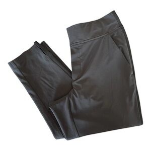 Athleta Brooklyn Pants Women size 0 Gray Mid Rise Athleisure Ankle Inseam 27"